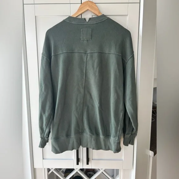 Aerie The Chill Crew Sweatshirt Oversized XXS - Picture 6 of 6